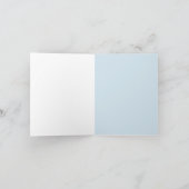 BLAUWE BABYSHOWER BEDANKJE BEDANKKAART (Binnen)