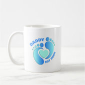 Blauwe babyvoetjes mok voor papa (Links)