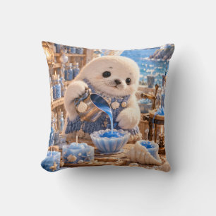 Blauwe Babyzeehond Kaarsenmakerij Studio Kussen