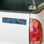 Blauwe bacterie achtergrond bumpersticker (Op Truck)