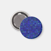 Blauwe badkamer Tegels Magneet (Voorkant / Achterkant)