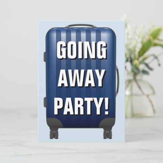 Blauwe bagage | Vakgoed | Uitnodiging wegpartij