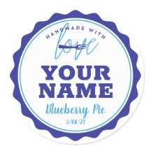 Blauwe Bakkerij Label Keuken Sticker