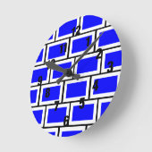 Blauwe bakstenen klok (Hoek)