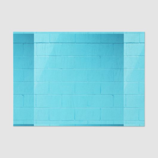 Blauwe bakstenen muur tissuepapier (Voorkant)