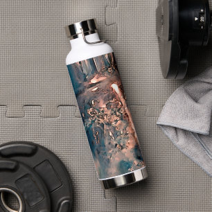 Blauwe balk waterfles