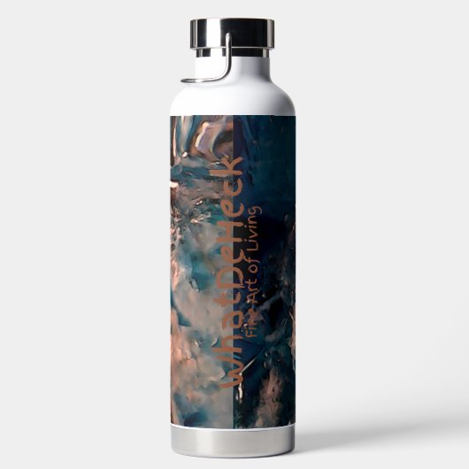 Blauwe balk waterfles (Rechts)