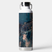 Blauwe balk waterfles (Voorkant)