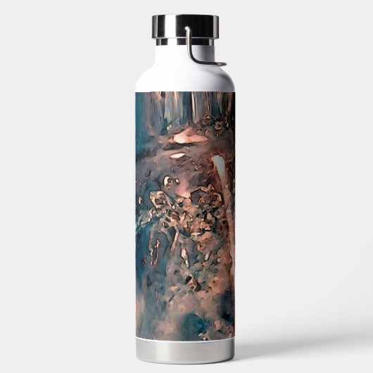 Blauwe balk waterfles (Links)