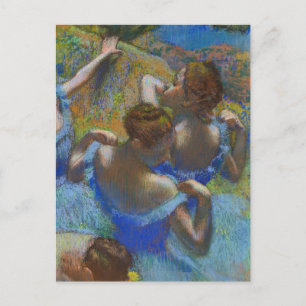 Blauwe balletdansers Edgar Degas Briefkaart