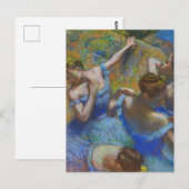 Blauwe balletdansers Edgar Degas Briefkaart (Voorkant / Achterkant)
