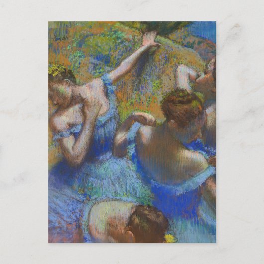 Blauwe balletdansers Edgar Degas Briefkaart (Voorkant)