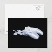 Blauwe balletschoenen briefkaart (Voorkant / Achterkant)