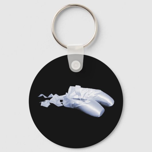 Blauwe balletschoenen sleutelhanger (Voorkant)