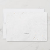 Blauwe ballon Baby shower Kaart (Achterkant)