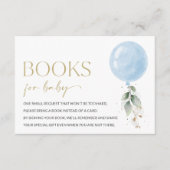 Blauwe ballon, Eucalyptus, Greenery, Boeken voor B Informatiekaartje (Voorkant)