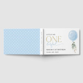 Blauwe ballon, eucalyptus, groen, eerste verjaarda gastenboek (Volledig)