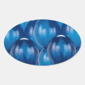 Blauwe ballon Stickers en envelopsluitingen (Voorkant)