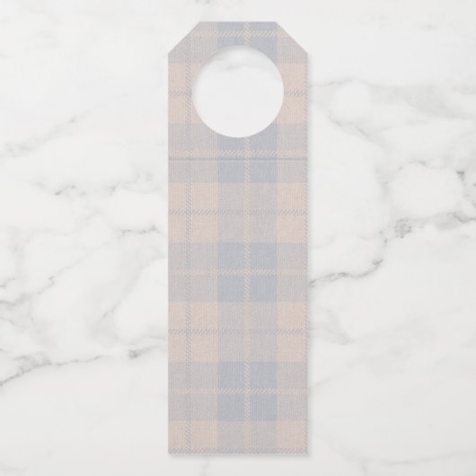 Blauwe ballon Teddy Bear Baby shower Dank je Flessenhanger (Achterkant)