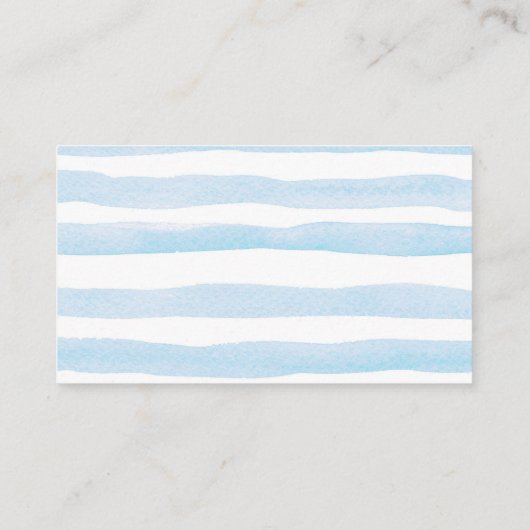 Blauwe ballon Teddy Bear Diaper Raffle Informatiekaartje (Achterkant)