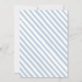 Blauwe ballon teddybeer zijn een jongen baby showe kaart (Achterkant)