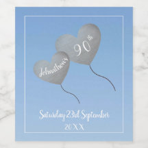 Blauwe ballon voor 90e verjaardag