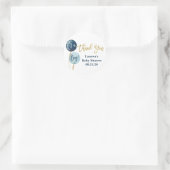 Blauwe ballonnen baby showers jongen sticker (Tas)