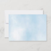 Blauwe ballonnen bedankje bedankkaart (Achterkant)