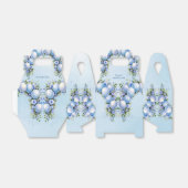 Blauwe ballonnen Favor Box Bedankdoosjes (Uitgevouwen)