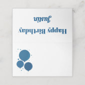 Blauwe ballonnen | Plaats kaarten Plaatskaartje (Buitenkant ongevouwen)