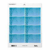 Blauwe bamboe etiket (Full Sheet)