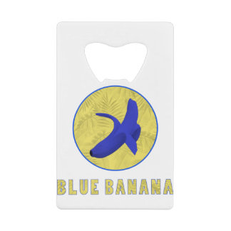 blauwe banaan creditkaart flessenopener
