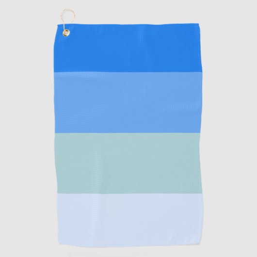 Blauwe band golfhanddoek (Voorkant)