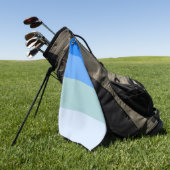 Blauwe band golfhanddoek (Groen)