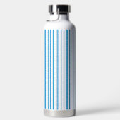 Blauwe band kleurenstreepjes waterfles (Rechts)