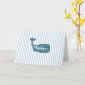 Blauwe band voor de walvis - Hartelijk dank Kaart (Gele Bloem)