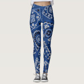 Blauwe Bandana leggings (Voorkant)