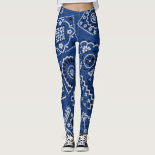 Blauwe Bandana leggings
