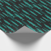 Blauwe Barracuda vis Cadeaupapier (Hoek)