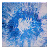 Blauwe barst foto afdruk (Voorkant)