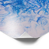 Blauwe barst foto afdruk (Hoek)