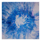 Blauwe barst perfect poster (Voorkant)