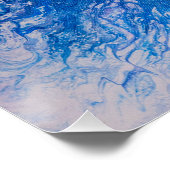 Blauwe barst perfect poster (Hoek)