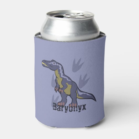 Blauwe Baryonyx Blikjeskoeler (Blikje Voorkant)