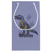 Blauwe Baryonyx Klein Cadeauzakje (Achterkant)