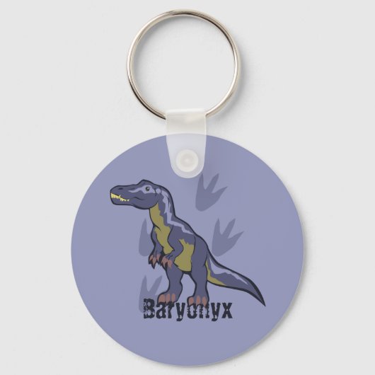Blauwe Baryonyx Sleutelhanger (Voorkant)
