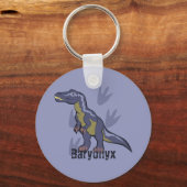 Blauwe Baryonyx Sleutelhanger (Voorkant)