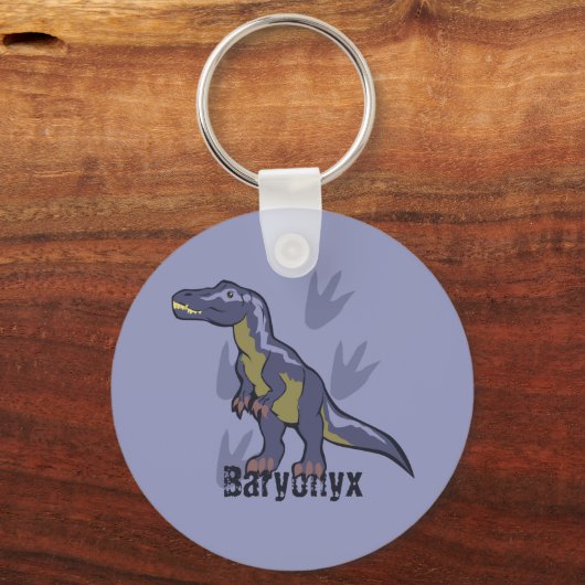 Blauwe Baryonyx Sleutelhanger (Voorkant)