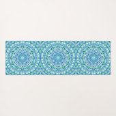 Blauwe basis Mandala Yogamat (Achterkant (horizontaal))