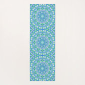 Blauwe basis Mandala Yogamat (Achterkant)